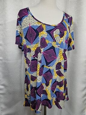 LuLaRoe Classic T Blouse XL Geometric